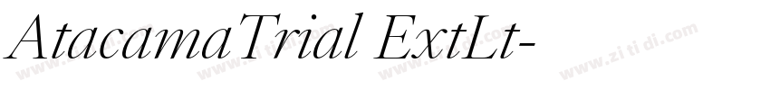 AtacamaTrial ExtLt字体转换 AtacamaTrial ExtLt字体转换